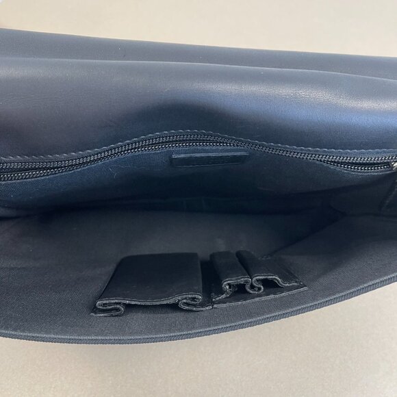 Salvatore Ferragamo Black Nylon Clutch Bag w/ Wristlet Strap - Preowned - Picture 13 of 14